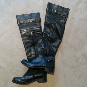 Steve Madden Black Over the Knee Riding Boots NWOT - size 7